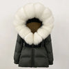 OFTBUY 2025 Winter Clothing Puffer Jacket Women Real Fox Fur Hooded Thick Warm 90% White Duck Down Coat Female Parkas Waterproof