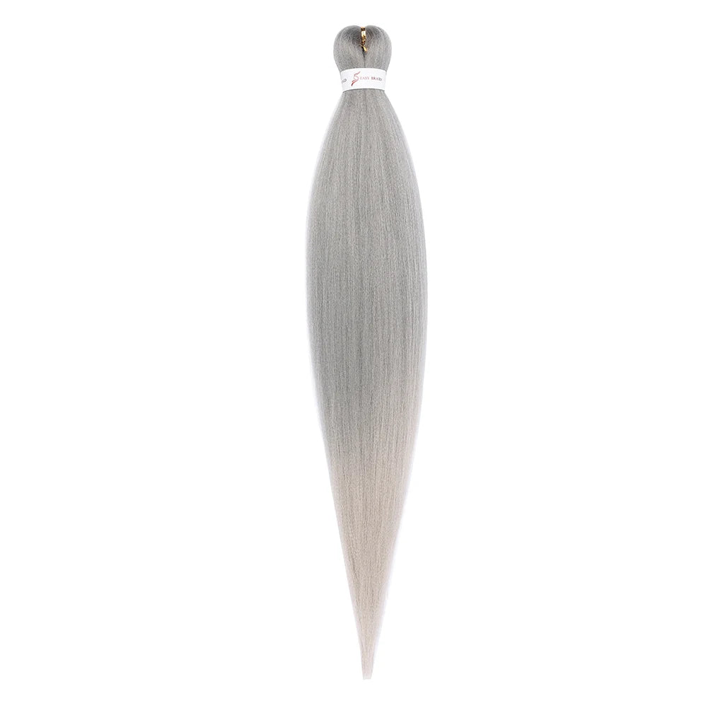 Pre-stretched Braids Synthetic Hair Professional Itch Free Hot Water Setting Fiber 30'' Ombre Yaki Texture Braid Hair Extensions