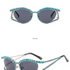 XJiea 2024 Designer Rhinestone Sunglasses For Women Luxury Brand Fashion Steampunk Men Eyeglasses Party Beach Shades Accessory