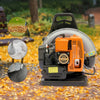 65CC 2 Stroke Petrol Backpack Leaf Air-cooled Blower Commercial Garden Yard Tool 2.7 kw 6800r/min