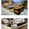 Luxury Fancy Living Room Sofa Genuine Leather Designer Italian Sofa Loveseat Single Canape Salon De Luxe Apartment Furniture