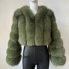 2023 Neuer kurzer Stil Echtfuchspelzmantel Winter Damen Natur Warme Mode Luxus