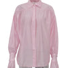 Tossy Casual Loose See-Through Shirts Women's Autumn Lapel Long Sleeve Patchwork Blouse Top Streetwear Female Solid Shirts Top