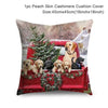 45cm Christmas Cushion Cover Navidad Merry Christmas Decorations For Home 2024 Xmas Noel Cristmas Ornaments New Year Gifts 2025