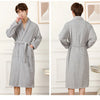 100% Cotton Couples Long Thick Absorbent Terry Bath Robe Kimono Men Light Weight Towel Bathrobe Sleepwear Women Hotel Gown Robes
