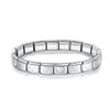 Hapiship 2024 Women's Jewelry 9mm Width Itanlian Elastic Star Heart Butterfly Charm Bracelet Fashion Stainless Steel Bangle ST-