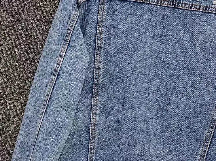 Denim Coat Women Denim Coat Turn Down Collar Single Breasted Full Sleeve Jackets Loose Casual Regular Short Jacket 2024