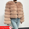 Maomaokong 2025 Natural Real Fox Fur Coat Women Winter Warm Luxury Fur Jacket Detachable Long Sleeves Female Vest Furry Coats