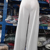 Summer Pants Women Button Decor High Waist Wide Leg Pants Elegant Loose Trousers Korean Fashion Streetwear