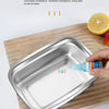 Stainless Steel Camping Lunch Box Sealed Leak-proof Bento Box Microwave Suitable Large Capacity Refrigerator Freezer Storage Box