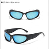 Designer y2k UV400 Mirrored Sunglasses Women White Sun Glasses Men Hispter Sport Driving Cycling Ladies Shades 2023 gafas de sol