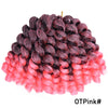 Synthetic Ombre Braiding Hair Jumpy Wand Curl Crochet Braids Hair Extension for Black Women Jamaican Bounce Curly Hair For Women