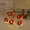 10 LED Love Heart String Lights Valentine's Day Decoration Garland Led Fairy Lights Wedding Birthday Party Decor Supplies Props