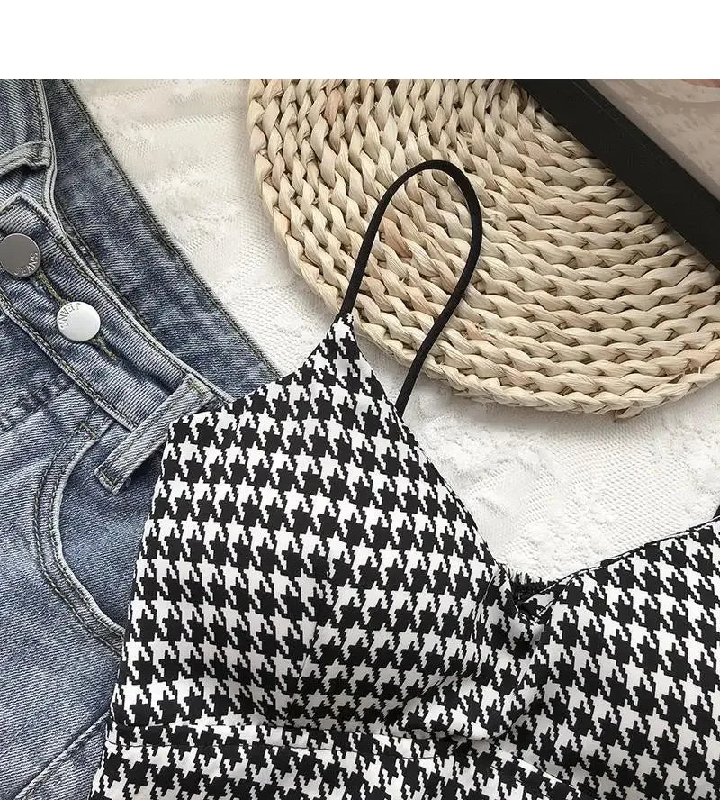 Crop Top Women Sexy Wireless Push Up Padded Tank Top Slim Was Thin Sports Summer Camisole 2023 New
