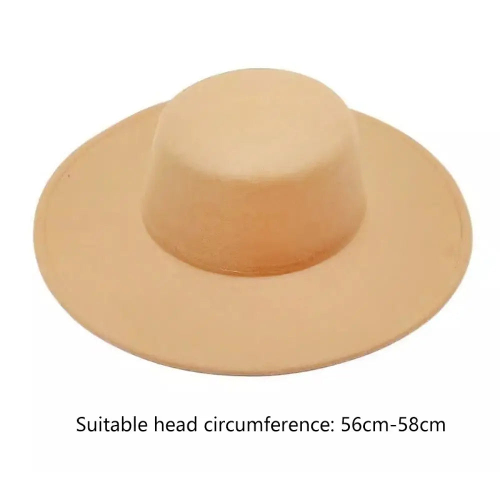 Hepburn Style Women Flatcap New French Elegant Flat-top Cap Dame Hat Retro Wide Brim Felt Hat Women