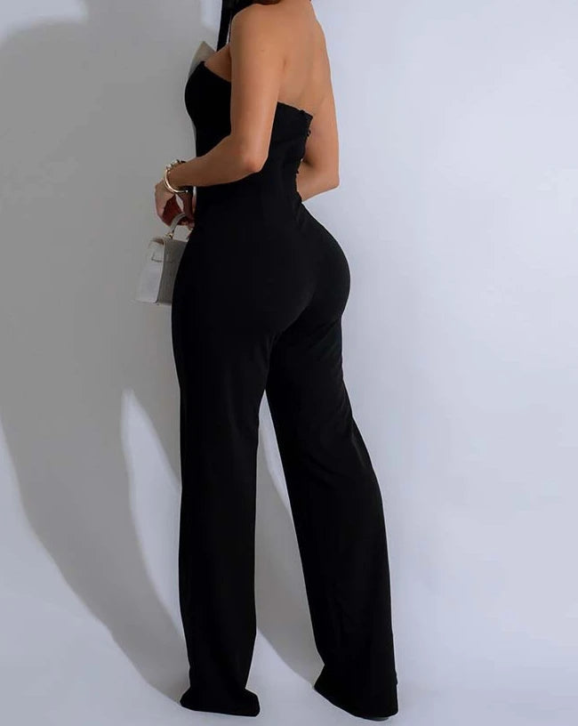 Elegant Jumpsuits for Women 2025 Spring Summer Sexy Spicy Girl Party Button Overalls Streetwear Women's Jumpsuit Pants Fashion