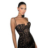 Dulzura Strap Lace  Mini Dress Patchwork Bodycon Party Elegant Club Outfits Y2K Clothes 2023 Summer Women Clothes Drop Shipping