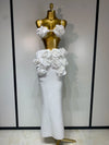 Women Sexy Camisole Floral Bandage Long Skirts 2-Piece Set 2025 Celebrity Elegant Party Cocktail Prom Gown Nightclub Outfit