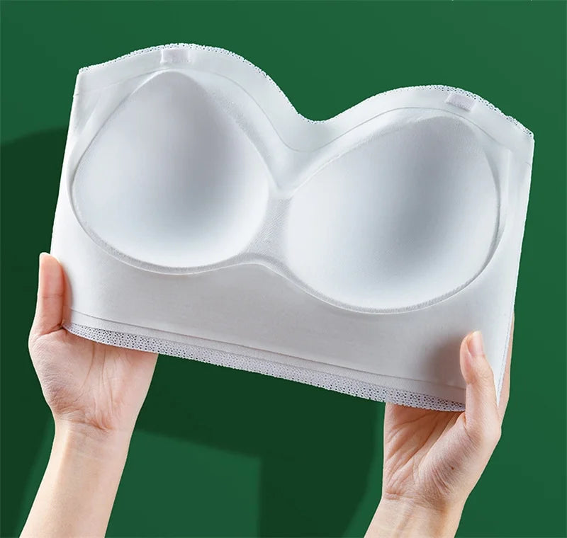 Sexy Push Up Bra Front Closure Strapless Underwear for Women Plus Size Invisible Brassiere Wireless Breathable Female Lingerie