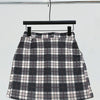 Qianniao style elegant elastic waist half skirt, hip hugging high waist short skirt