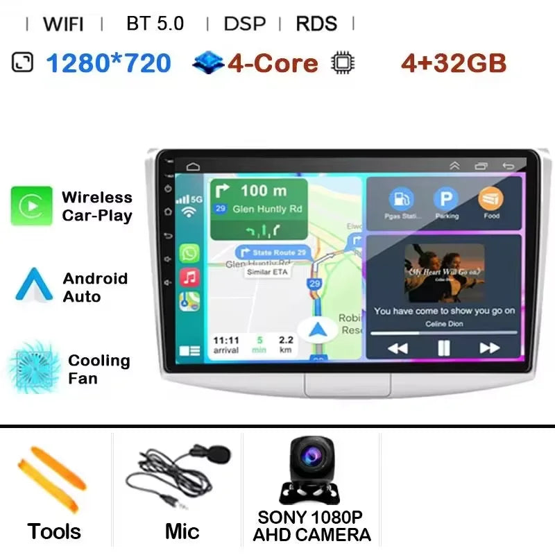 Android 14 For Volkswagen VW Passat B6 B7 CC 2007-2016 Carplay Radio Multimedia Player Auto Car Radio WIFI 4G GPS DSP48EQ 2din