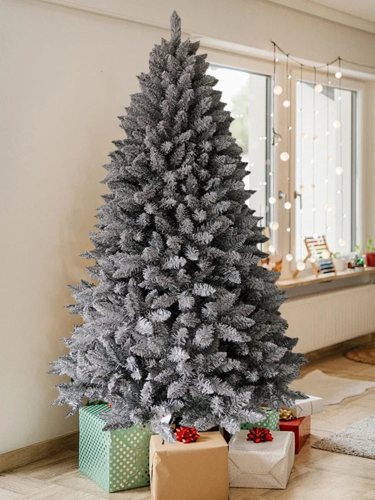 Artificial PVC Christmas Tree with Snow Pine Cones and LED Lights for  Christmas Home Decoration Christmas Tree