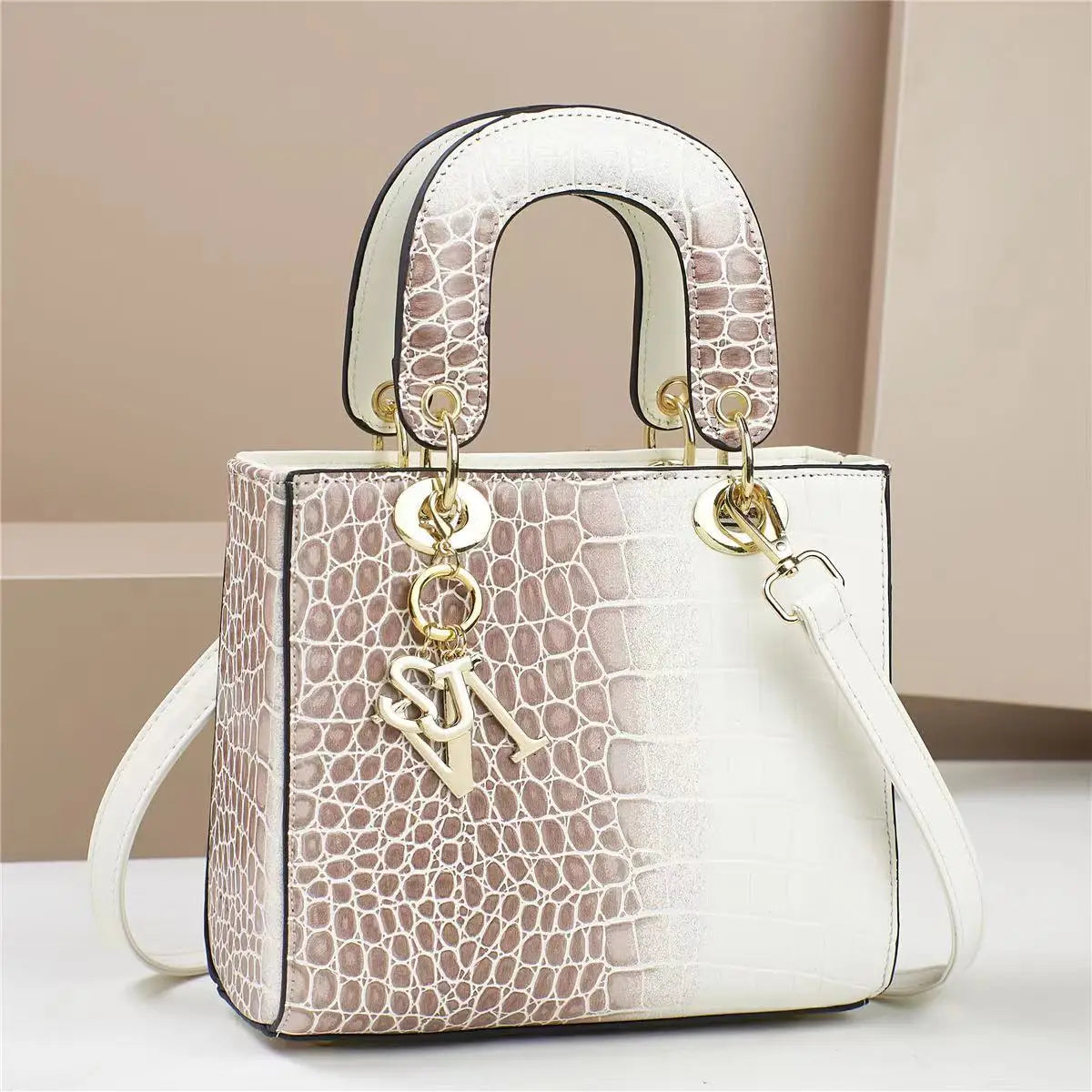 2024 High Quality Luxury Brand Designer PU Leather Shoulder Bag Women Hand Bags Crocodile Purses Ladies Messenger Handbag Totes