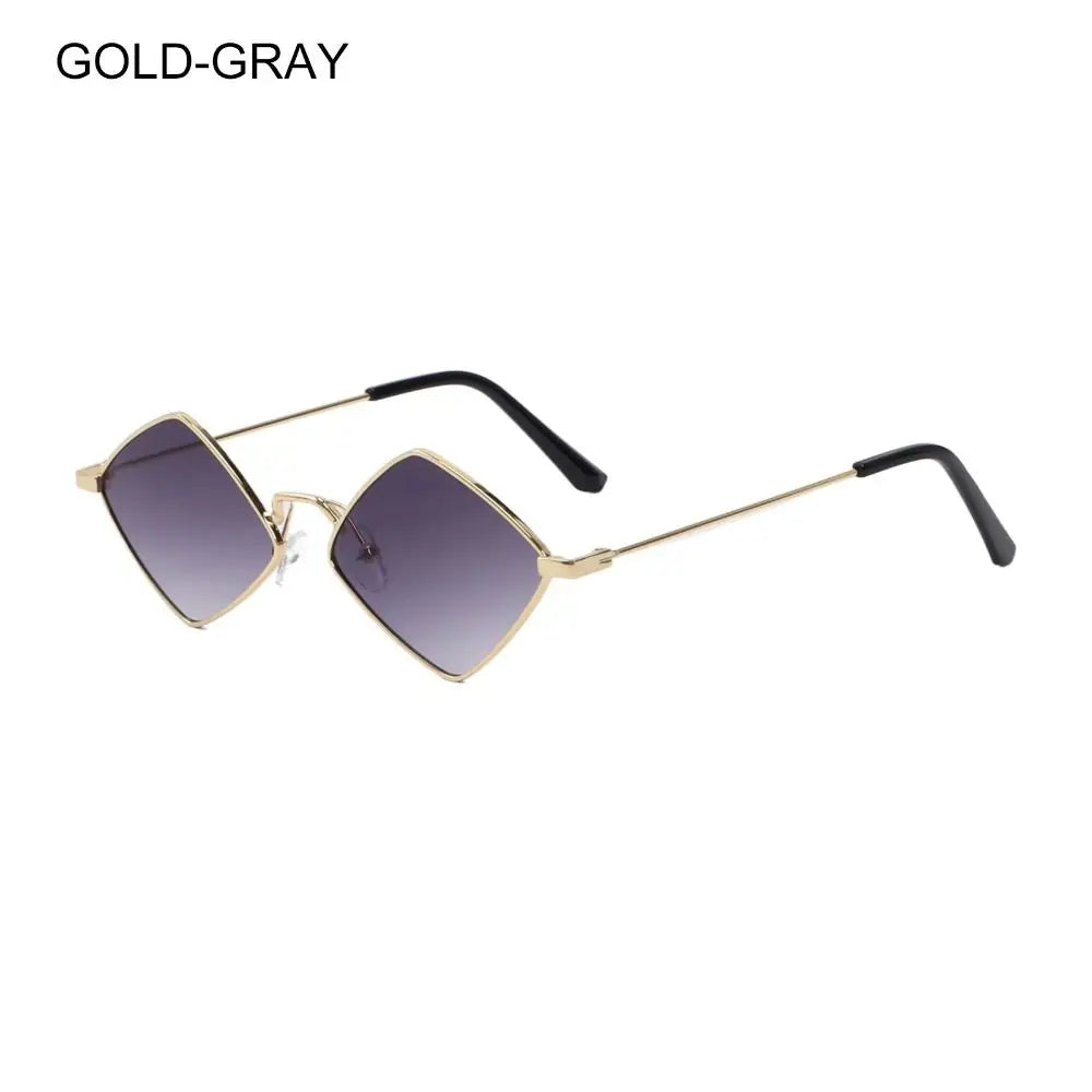 Square Polygonal Women Sunglasses 2025 Vintage Brand Diamond Rhombus Ladies Sun Glasses Men Female Fashion UV400 Shades Eyewear