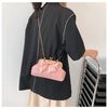 Glittering Chain Plaid Pattern Evening Bag For Women Bow Decor Shoulder Bag, Fashionable Elegant Clutch, Women‘s Crossbody Bag