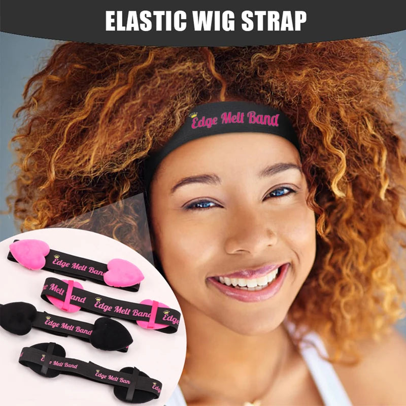 Lace Melting Band With Ear Cover Elastic Band For Wigs Black Wigs Edge Wrap To Lay Edges Wig Headband Lace Frontal Band