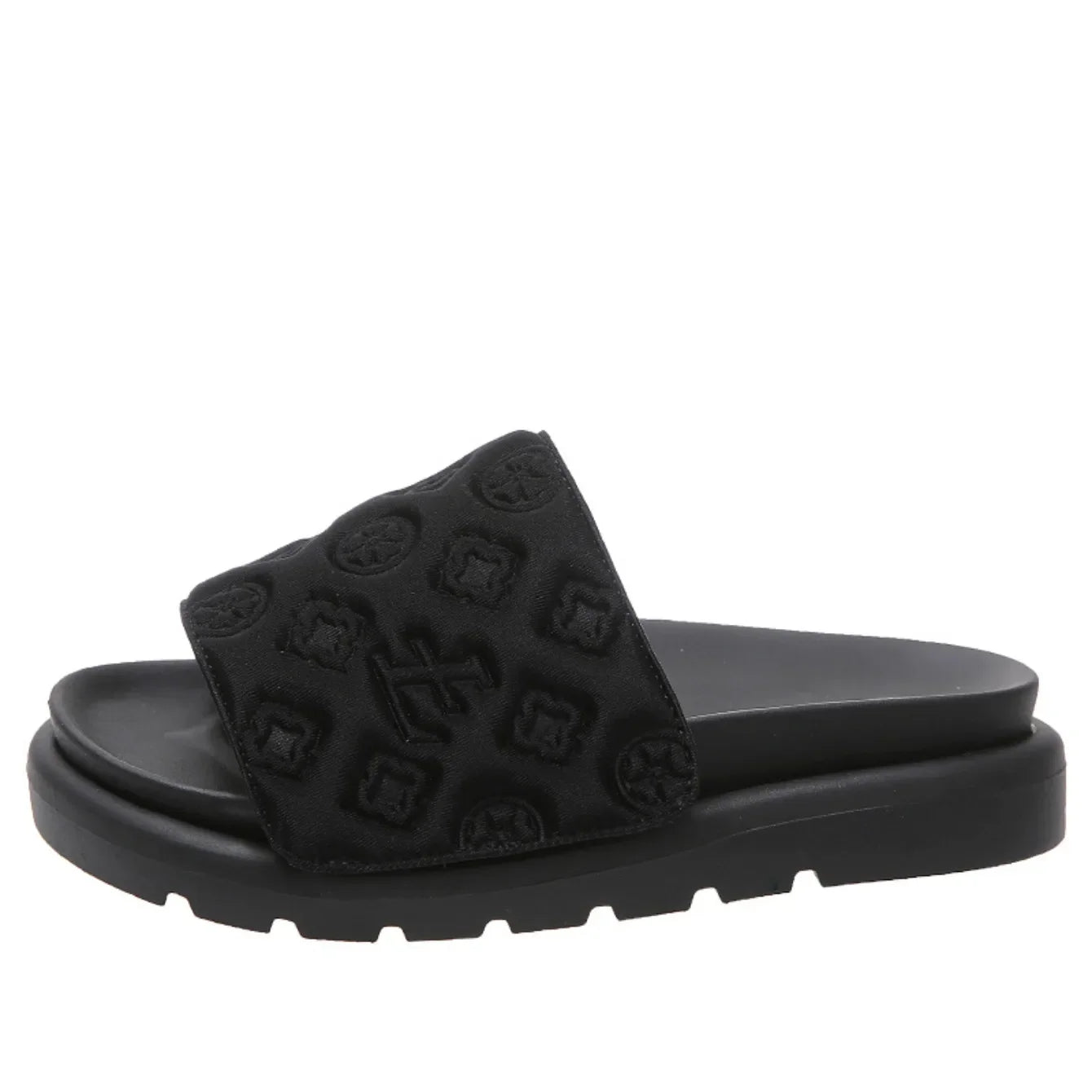 Magic Tape Flat Slippers Women Summer Luxury Shoes Brand Platform Sandals Ladies Height Increase Flats Slides Women Slippers
