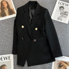 Spring Autumn High Quality Long Sleeve Female Blazer Double Button Jacket Ladies Business Work Wear Formal Coat Women Outerwea