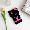 Hello Kitty Cartoon 3D Bow Phone Case For Samsung Galaxy S24 Ultra S23 Plus S22 S21 S20 FE Y2K Anti Fall Soft Silicone Cover