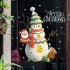 Santa Snowman Christmas Window Stickers Wall Decals New Year 2025 Christmas Home Decor Merry Christmas Xmas Decorations Gifts
