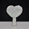 Women's Mirror Eyelash Extension Mirror Sticking Diamond Hand Mirror Fashionable High-end Beauty Handle Mirror Cosmetics Mirrors