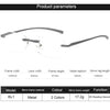 Men Blue Light Blocking Reading Glasses Women Dimond Cutting Rimless Eyeglasses Frame Anti Fatigue Hyperopia Presbyopic Eyewear