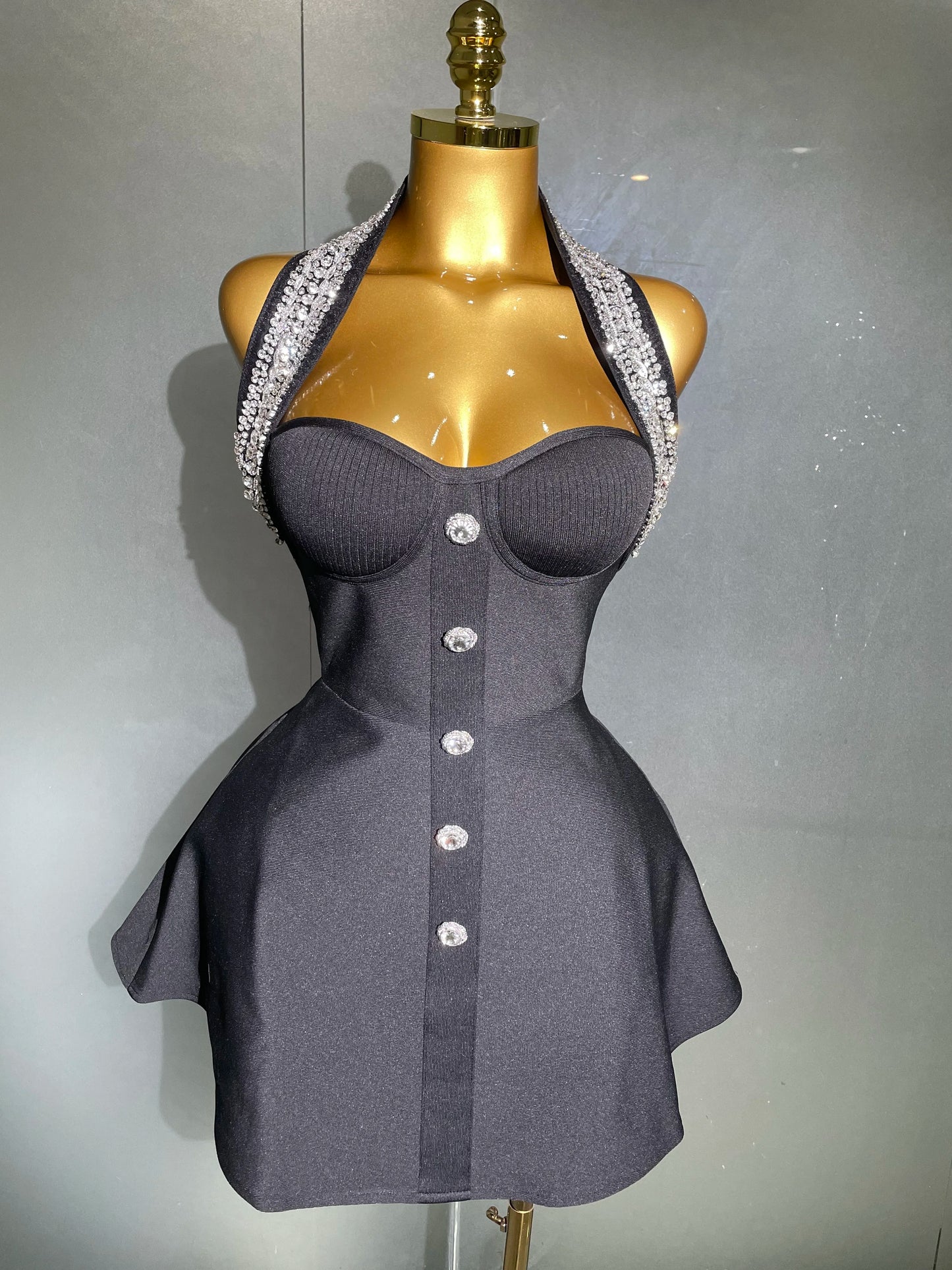 2025 Women Black Sexy Off the Shoulder Shinning Crystal Bodycon Bandage Long Dress Gloves Elegance Celebrate Evening Party Dress
