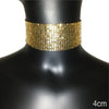 Fashion Metal Sequins Chokers Necklace Jewelry Women Statement Choker Wedding Necklace Jewelry Accessories For A Gift