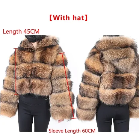 Maomaokong 2025 Natural Real Fox Fur Coat Women Winter Warm Luxury Fur Jacket Detachable Long Sleeves Female Vest Furry Coats