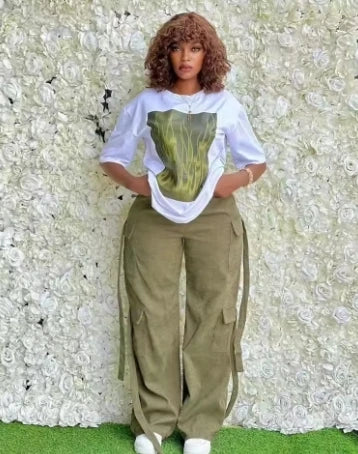 2 Piece Women Set Dashiki African Clothes Summer Autumn New Fashion Short Sleeve Top And Pants Suit Party Lady Matching Sets