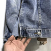 Women Denim Cost Single Breasted Button Jackets Fleece Patchwork Cardigan Pockets Outerwear Casual Warm Solid Loose Fit