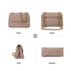 Mobile Phone Shoulder Bag Women's Quilted Handbag Crossbody Bags Vegan Leather Shoulder Bag with Card Slot Adjustable Removable