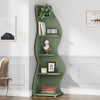 Tribesigns Corner Shelf, Modern 5-Tier Wall Corner Bookshelf, Stylish Corner Small Bookcase Storage Rack Plant Stand