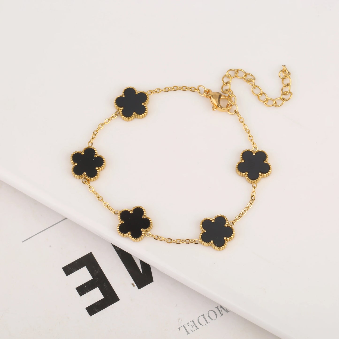 Stainless Steel Non Fading Minimalist Creative Plant Live Leaf Petal Flower Pendant Necklace Earrings Bracelet Jewelry Set