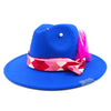 Fedora hat nubuck leather elastic webbing concave top wide brim hat for men and women autumn and winter hat  sombrero hombre