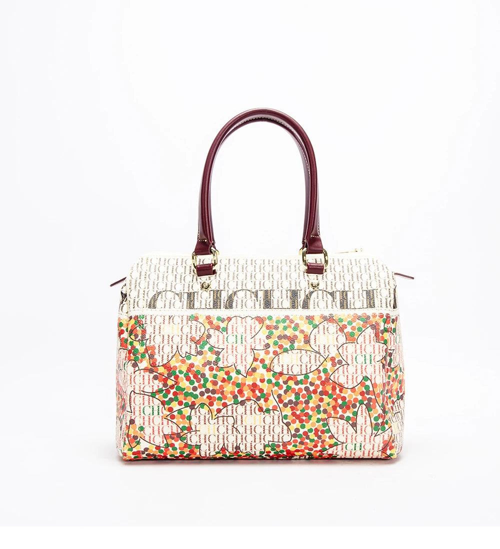 CH Fashionable and Luxury Design Spring 2024 New Women's Handbag Jacquard Colorful Women's Commuting Crossbody Bag