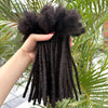 0.6cm 4-8Inch Regular Loc Extension Human Hair 50 Strands Full Handmade 100% Human Hair Dreadlock Extensions for Men Women