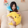25cm New Sky Style Funny Moon Soft Plush Toy Baby Cute Throw Pillow Comfort Dolls Home Decor Xmas Gift Kids