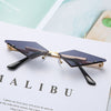 UV400 Trendy Tassel Sunglasses Fashion Retro Rimless Sun Glasses Steampunk Sunglasses Shades Funny Clouds Shaped Eyeglasses