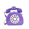 Stylish Women Telephone Shaped Crossbody PU Leather Shoulder Bag Female Casual Handbag Shopping Street School Satchel Tote Purse